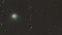 Fokus auf den Kometenkern E3 während 20 Miinuten Belichtung