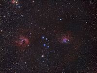 IC405 uund NGC1893 TS61EDPHII Atik-Horizon Farbe und STC Multispektralfilter 2h10Minuten SQM19.46